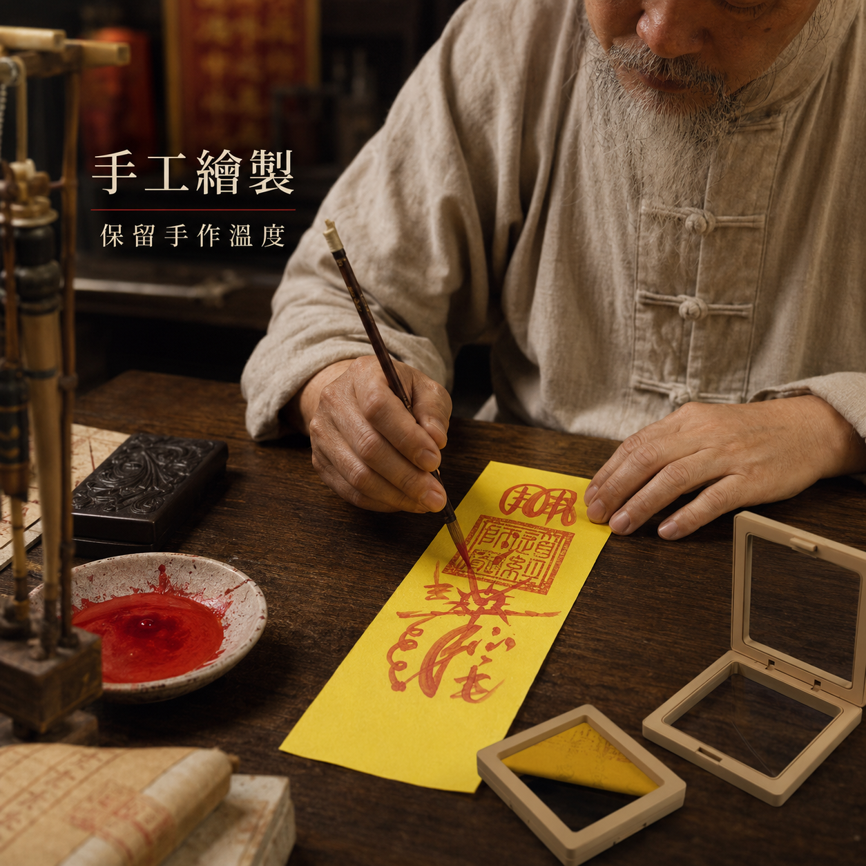 【玄運阁】道家手繪健康符｜傳統平安祝福符箓｜身心安穩文化收藏品
