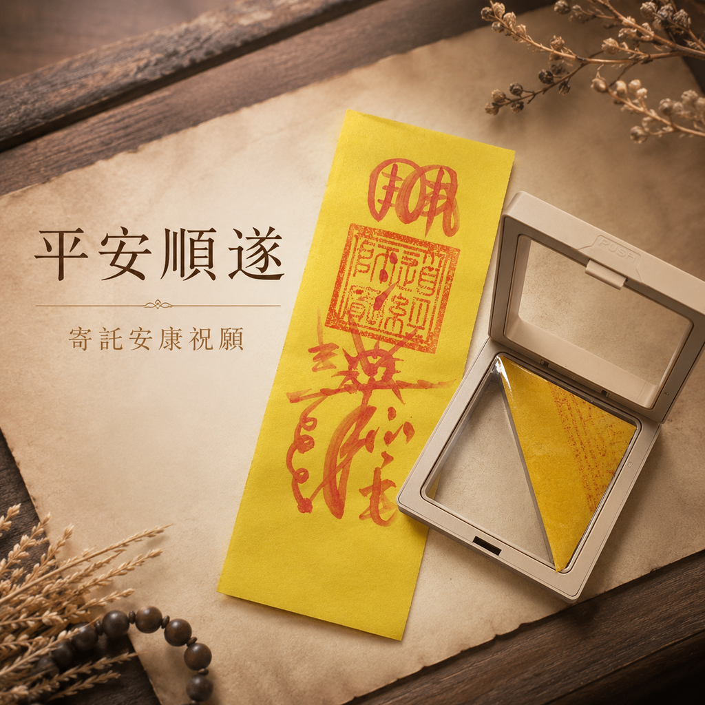 【玄運阁】道家手繪健康符｜傳統平安祝福符箓｜身心安穩文化收藏品
