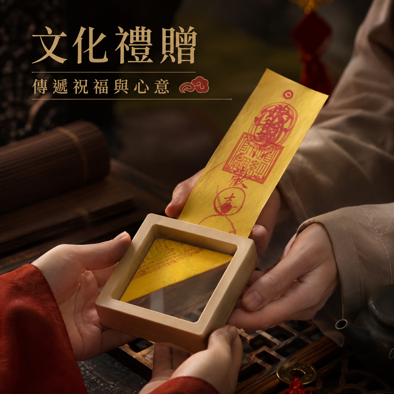【玄運阁】道家手繪和合符｜傳統和合文化符箓｜人緣關係祝福收藏品