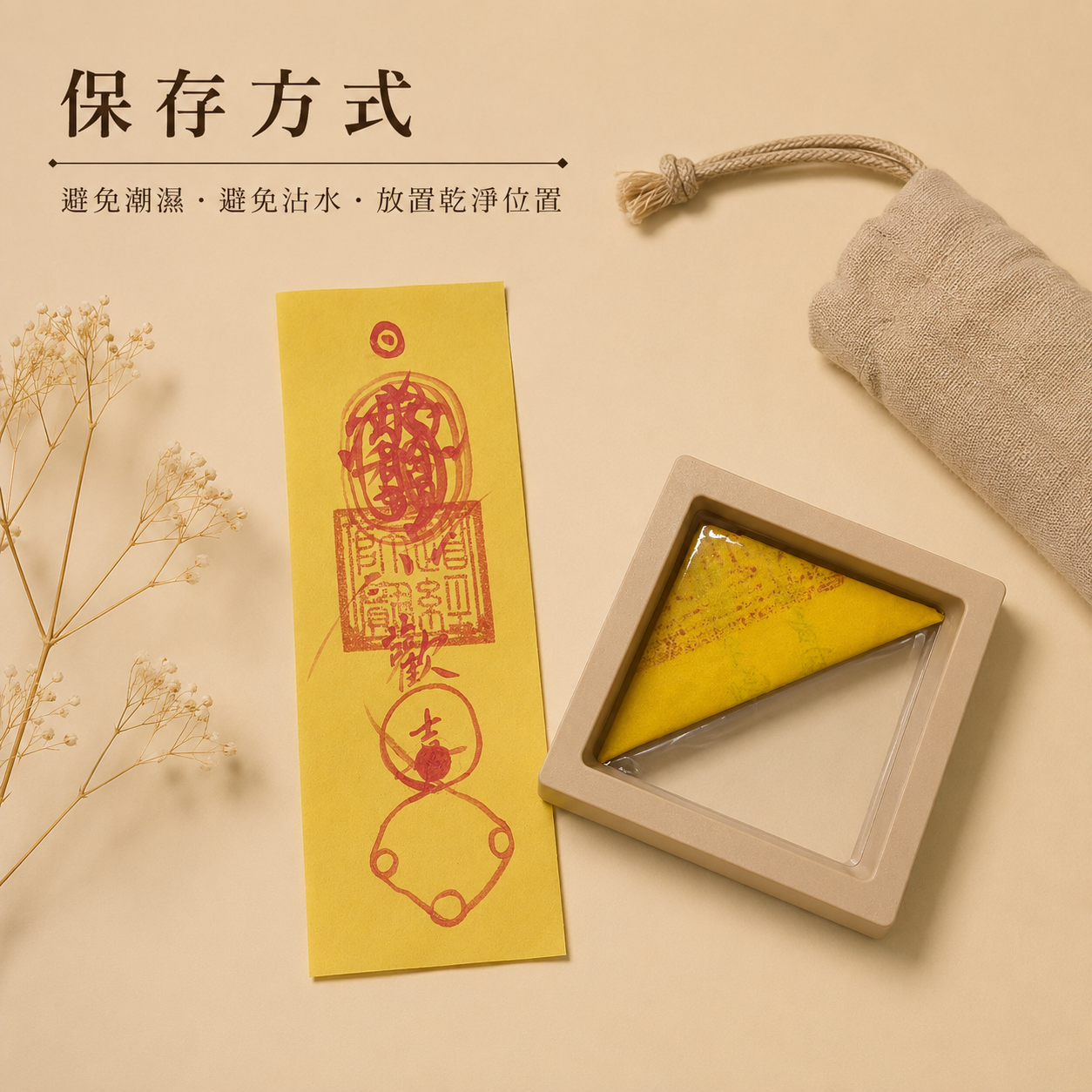 【玄運阁】道家手繪和合符｜傳統和合文化符箓｜人緣關係祝福收藏品
