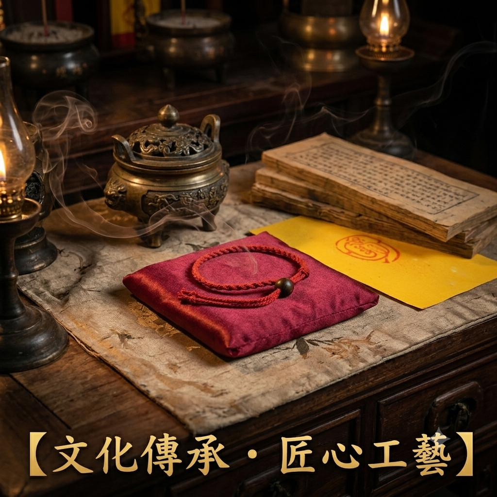 【玄運堂】天然朱砂雷擊木紅繩手鏈｜道家傳統工藝手作護身手繩